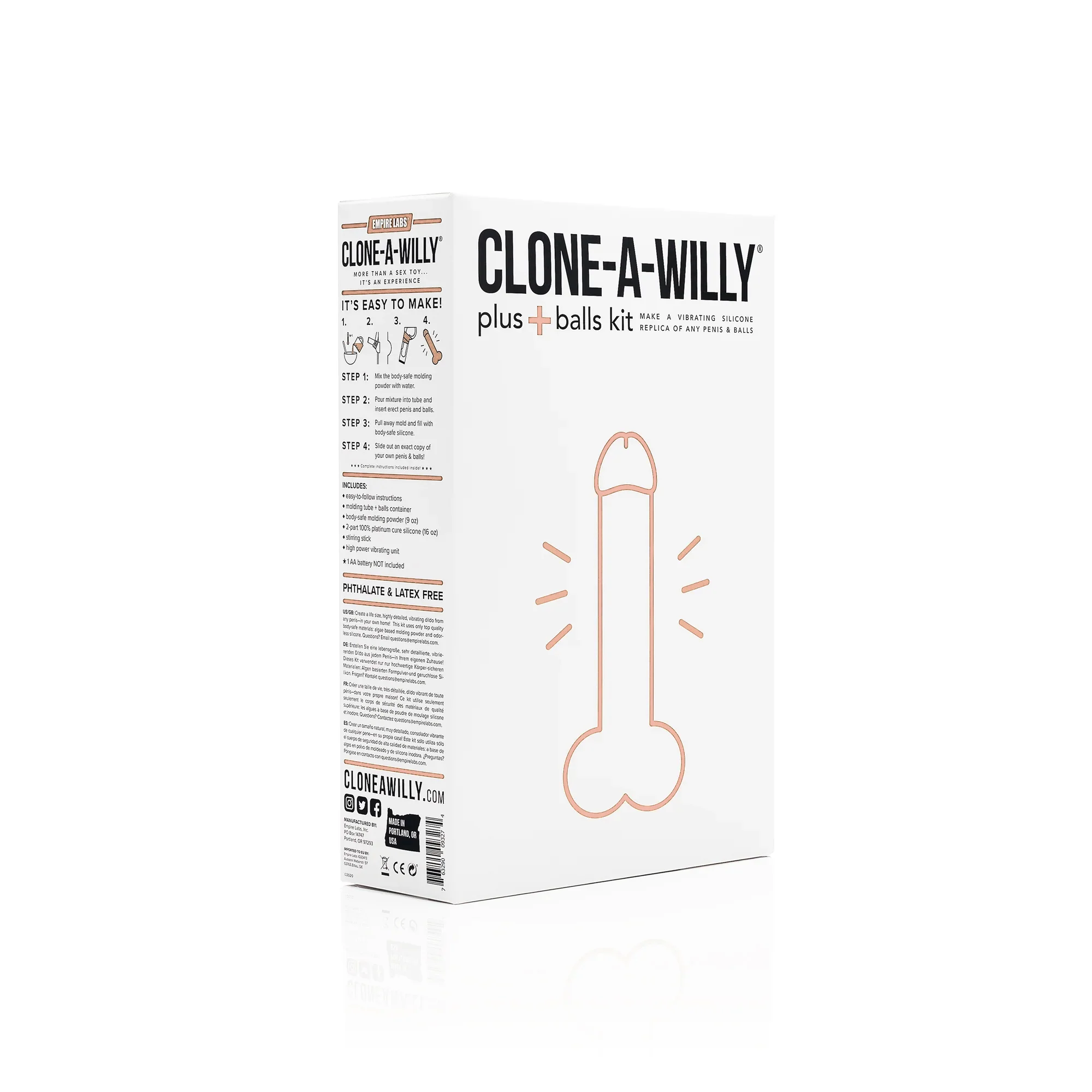 Penis Plus Balls <br>DIY Dildo Kit <br>Light Tone - Image 4