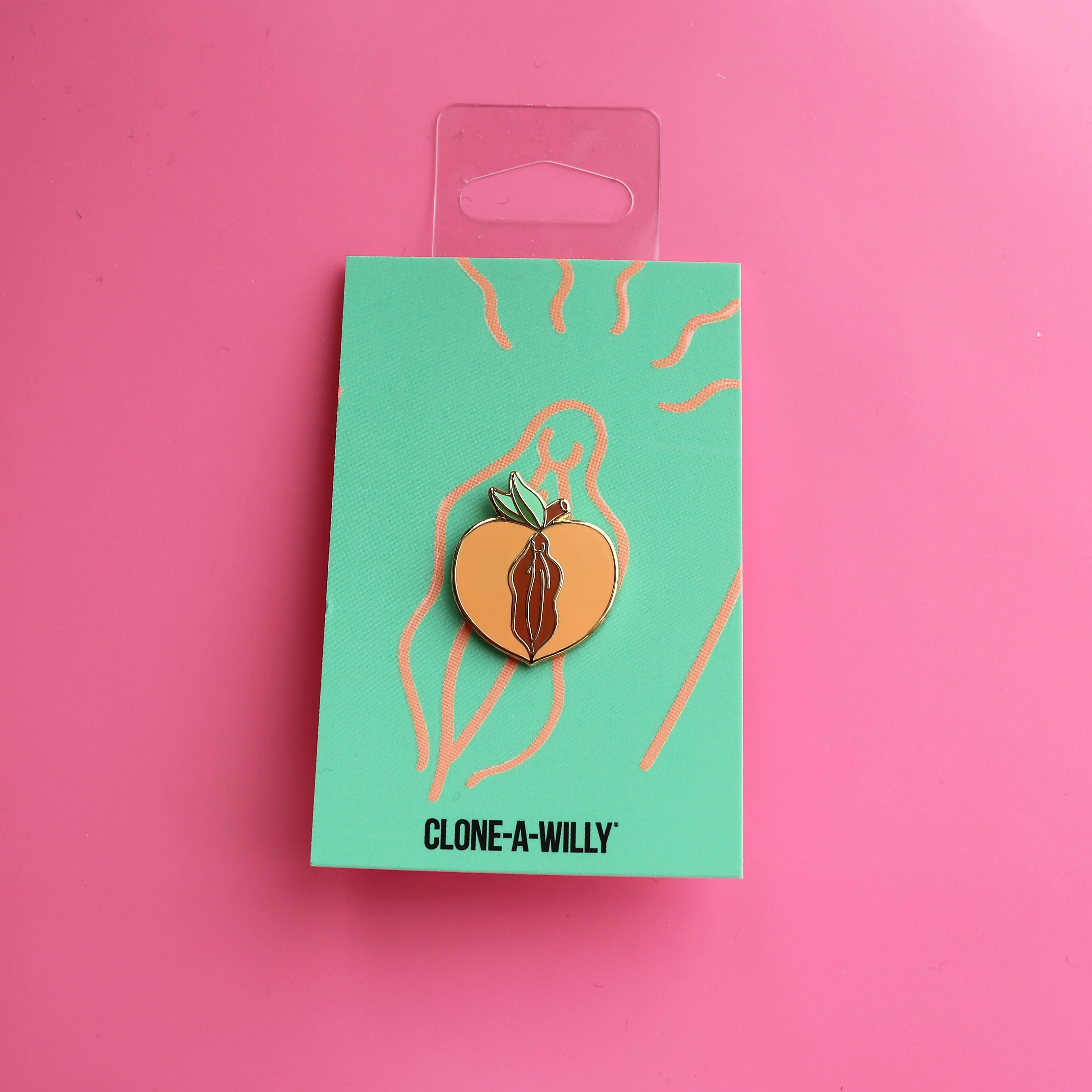 Peach (Pussy) Enamel Pin - Image 3