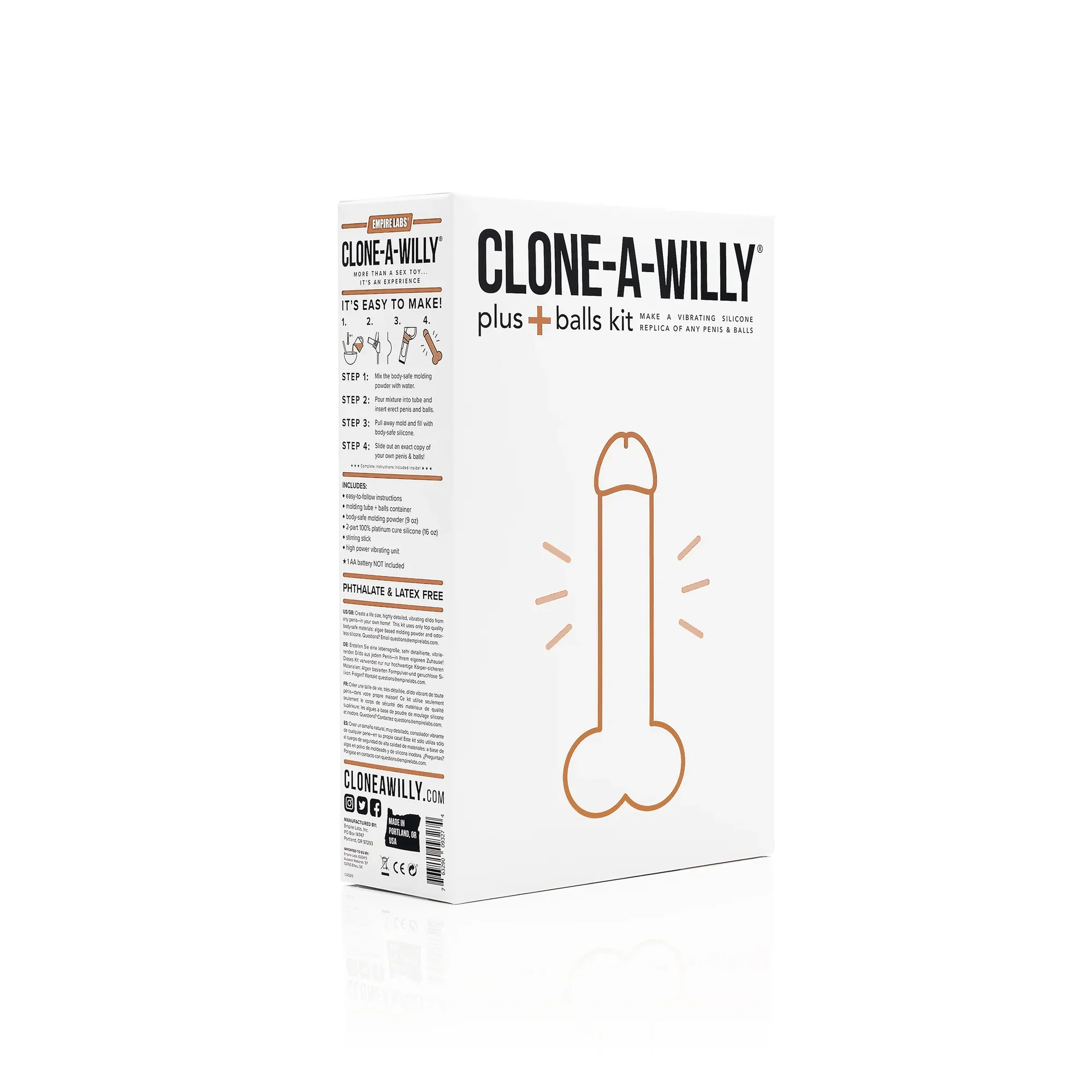 Penis Plus Balls <br>DIY Dildo Kit <br>Medium Tone - Image 4